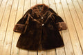 Vintage 1980s Mouton Fur Coat Adult Large