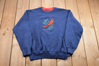 Vintage 1990s Up North Bird Embroidered Crewneck