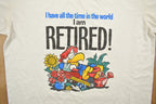 Vintage 1990s Funny Retirement Graphic T Shirt