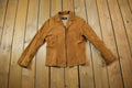 Vintage 1980s Women's Dantelli Clasp Closure Suede Leather Coat