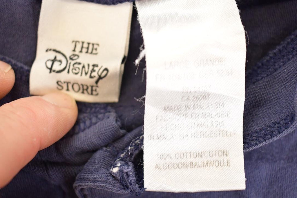 Vintage 1990s Mickey Mouse Dreaming Embroidered Souvenir Quarter Button Disney Shirt Men's M