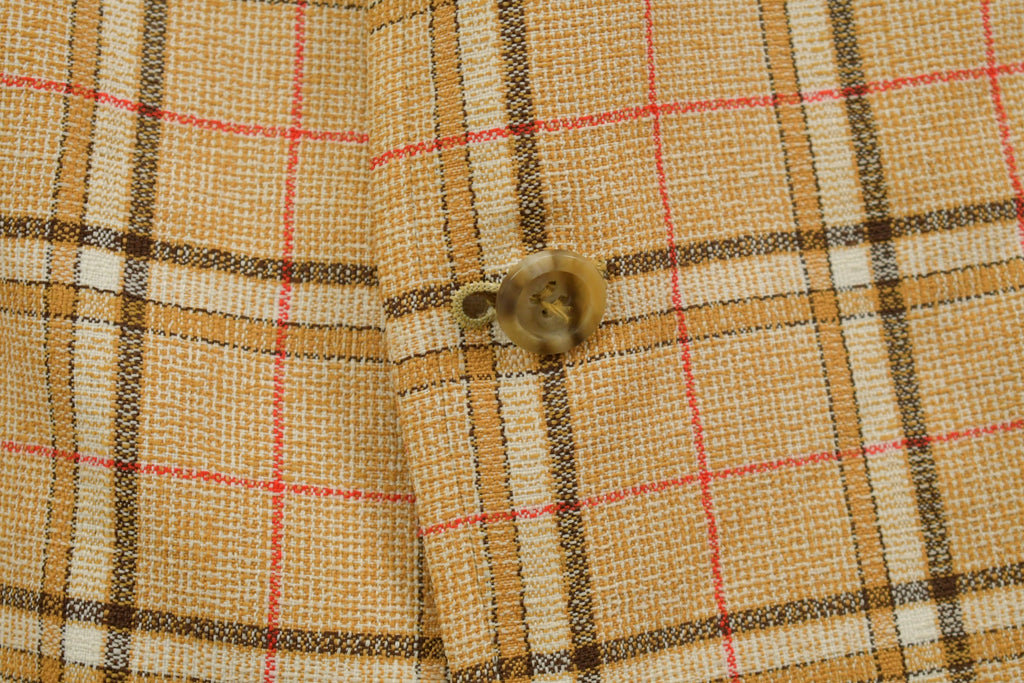 Vintage 1990s Plaid Button Up Blazer Jacket