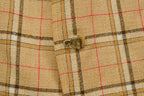 Vintage 1990s Plaid Button Up Blazer Jacket