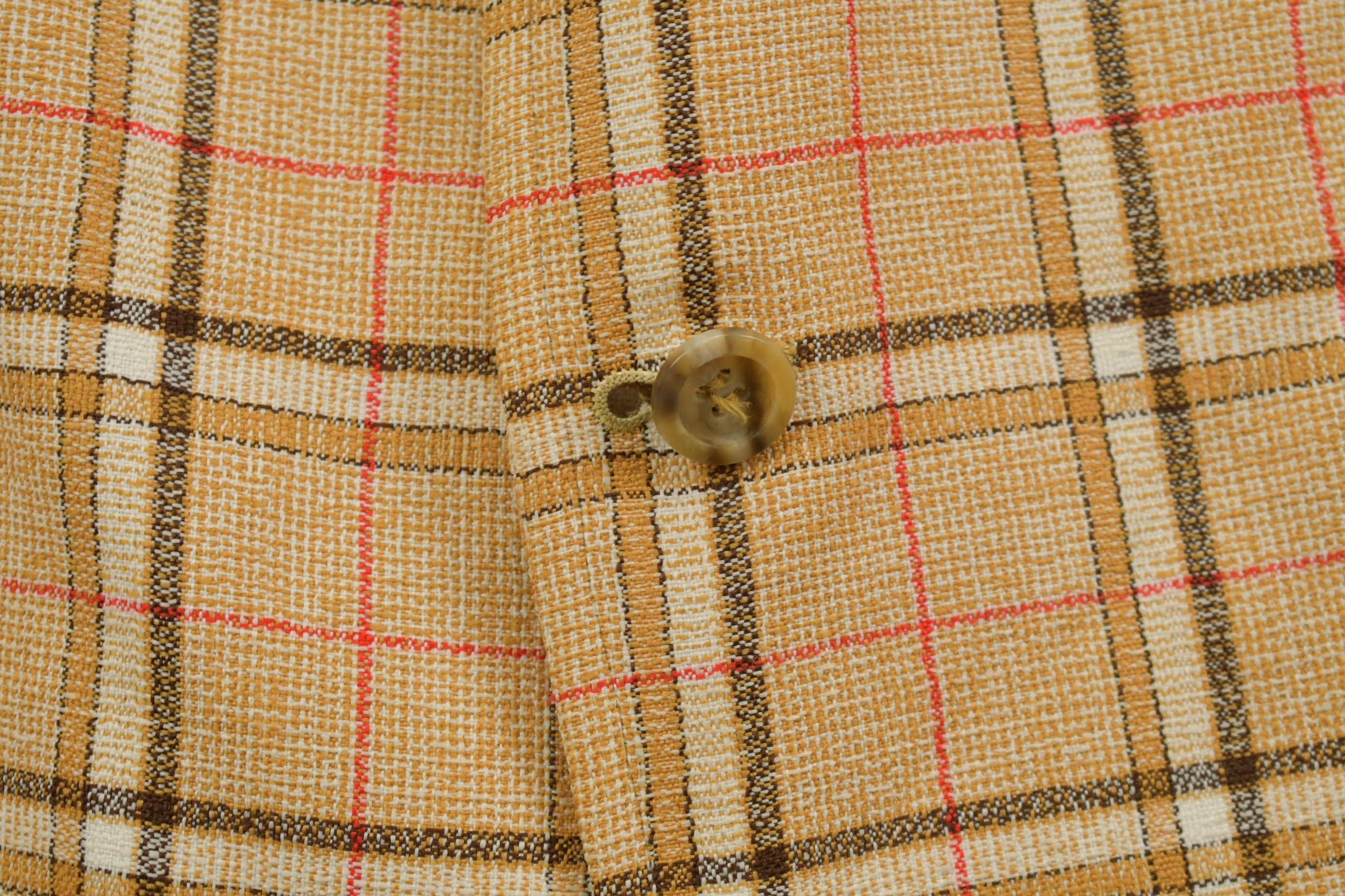 Vintage 1990s Plaid Button Up Blazer Jacket