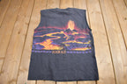 Vintage 1990s Hawaii Volcano Graphic Souvenir T Shirt