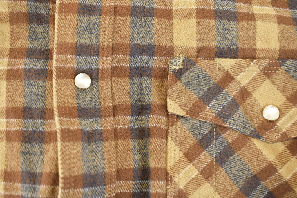 Vintage 1990s Five Brother Plaid Button Up Shirt Men's S
