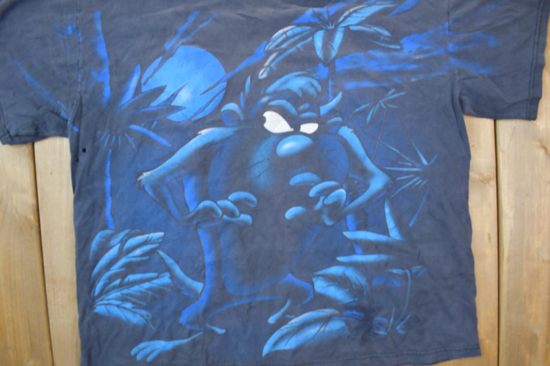 Vintage 1996 Taz All Over Print Looney Tunes T-Shirt