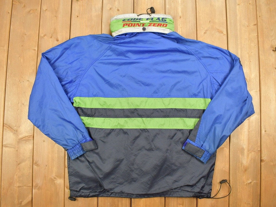 Vintage Point Zero Code Red Windbreaker Jacket