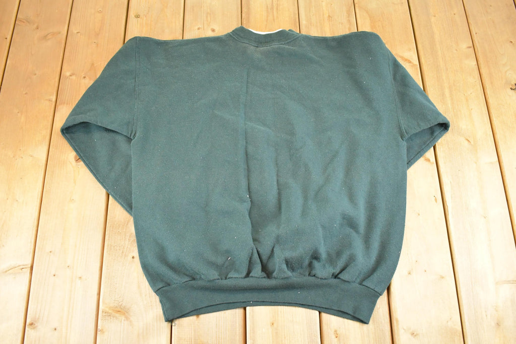 Vintage 1990s Cute Snow Bunny Double Collar Souvenir Crewneck Sweatshirt Women's XL