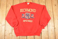 Vintage 1990s Richmond Spiders Graphic Print Collegiate Crewneck Sweatshirt Mens L