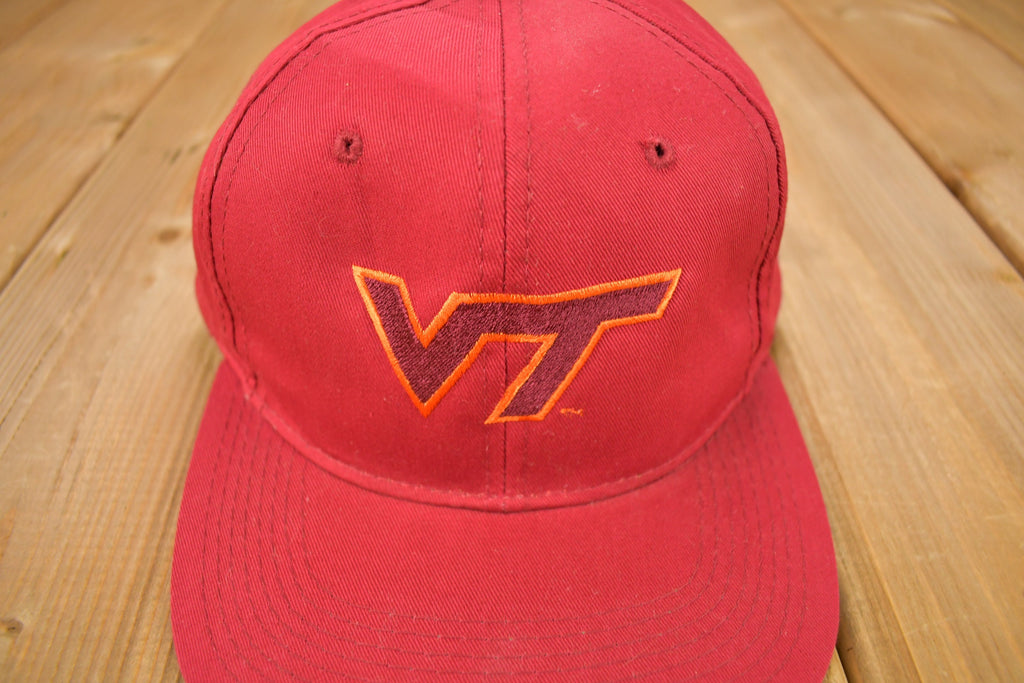 Vintage 1990s Virginia Tech University Collegiate Snap Back Hat