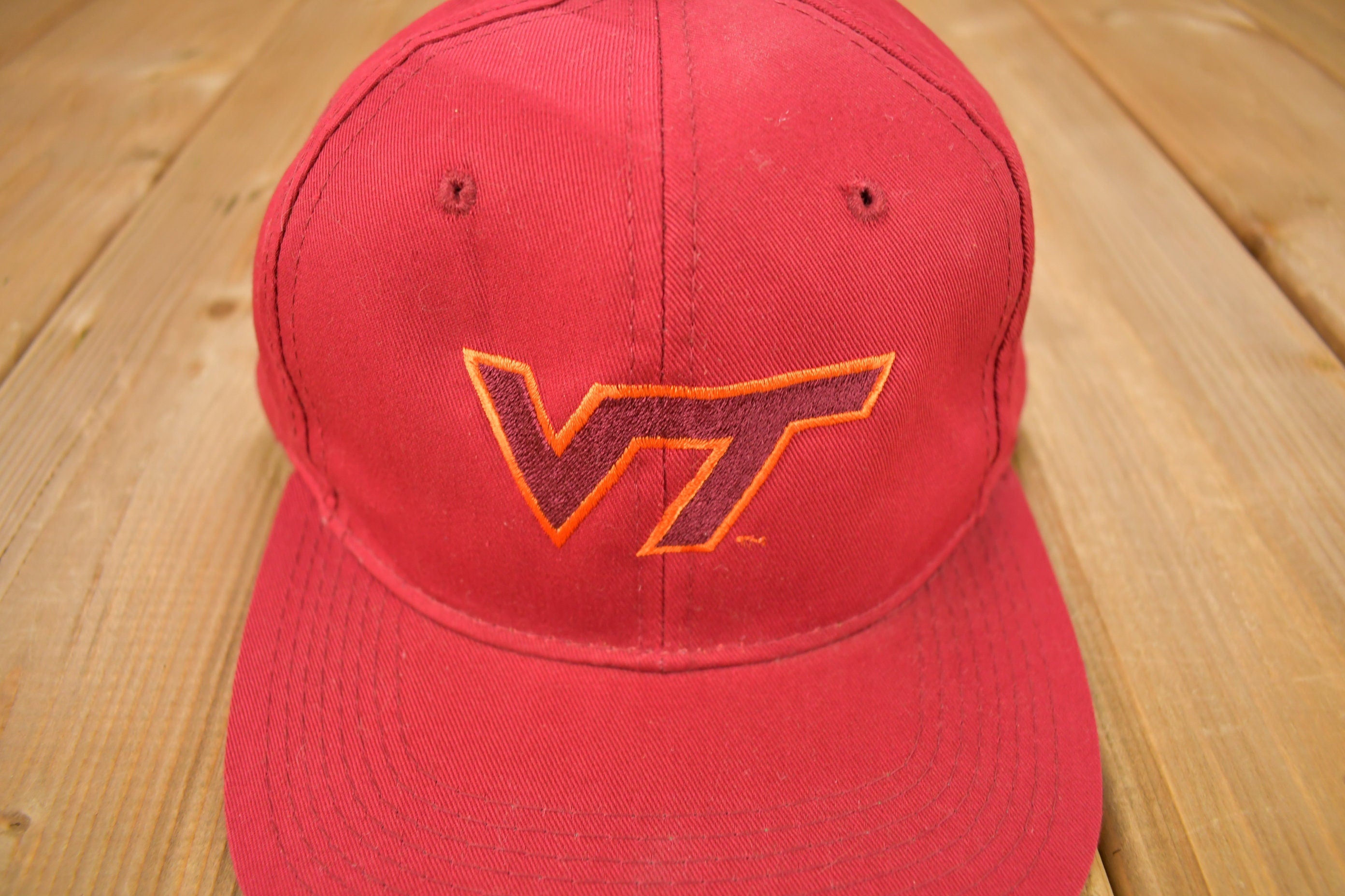 Vintage 1990s Virginia Tech University Collegiate Snap Back Hat