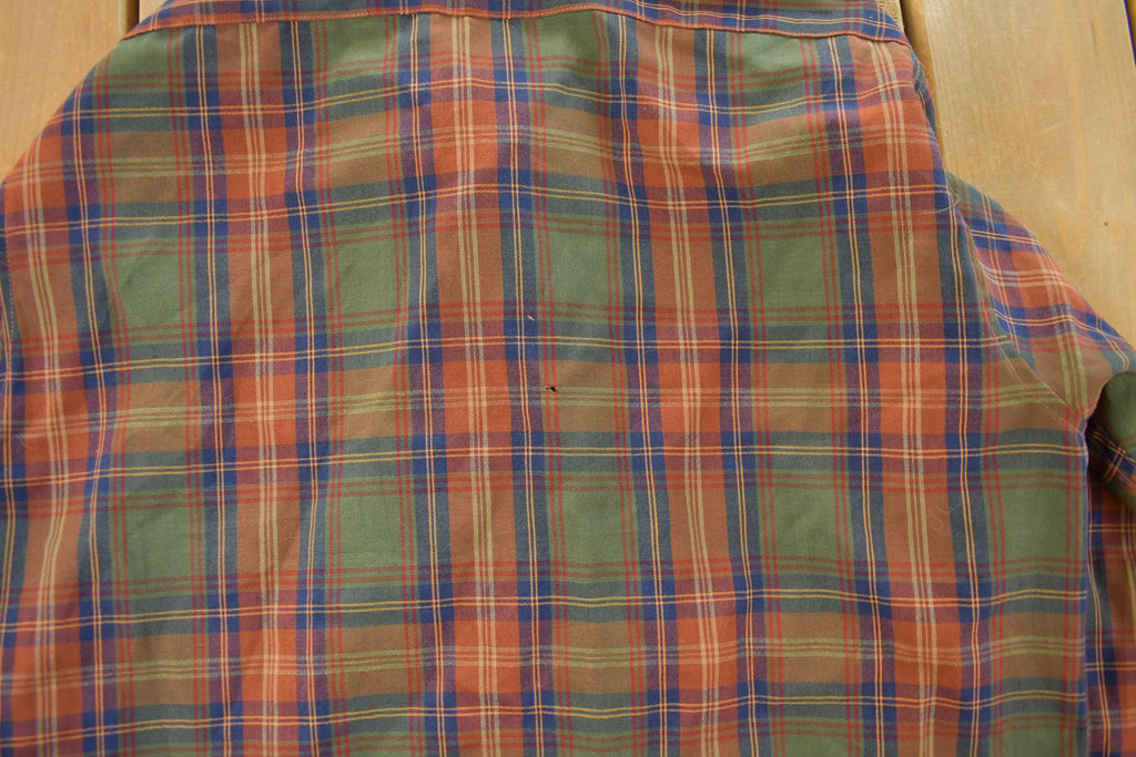Vintage 1970s Pendleton Wool Flannel Button Up Shirt Men's XL
