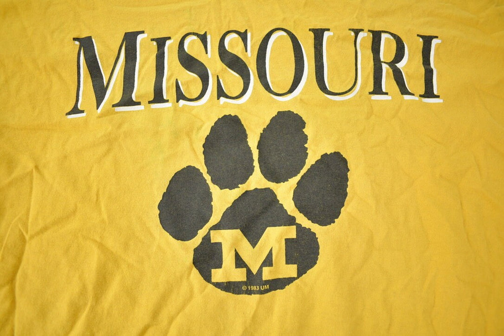 Vintage 1983 University Of Missouri Graphic T-Shirt Made In USA