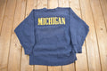 Vintage 1980s University Of Michigan Champion Reverse Weave Warmup Crewneck