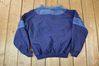 Vintage 1990s Denim Mix Quarter Zip Crewneck Sweatshirt