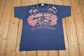 Vintage 1990s Stars And Stripes Wrap Around Patriotic American Flag Print T Shirts