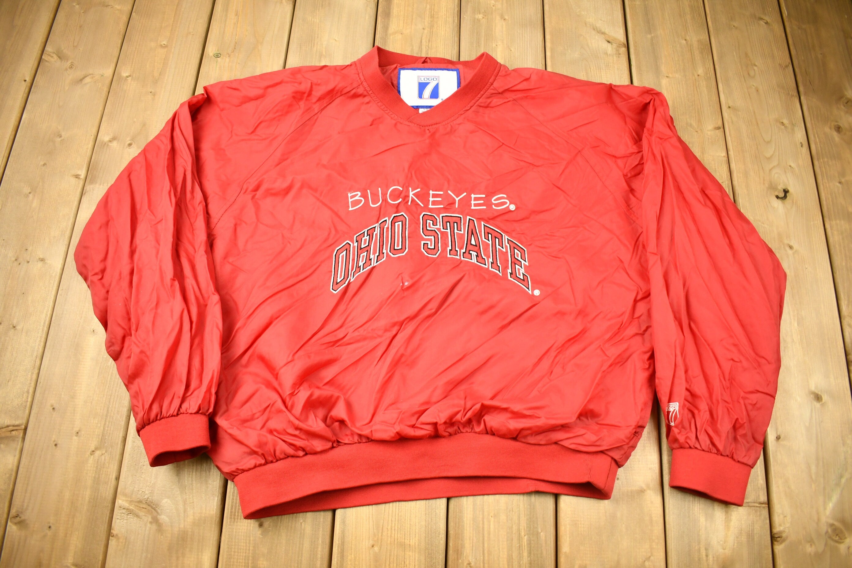 Vintage 1990s University of Ohio State Buckeyes Collegiate Windbreaker
