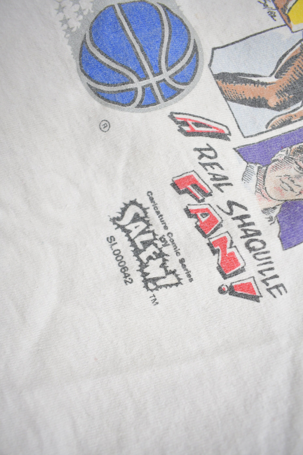Vintage 1993 Shaquille O'Neal Orlando Magic NBA Comic Graphic T-Shirt