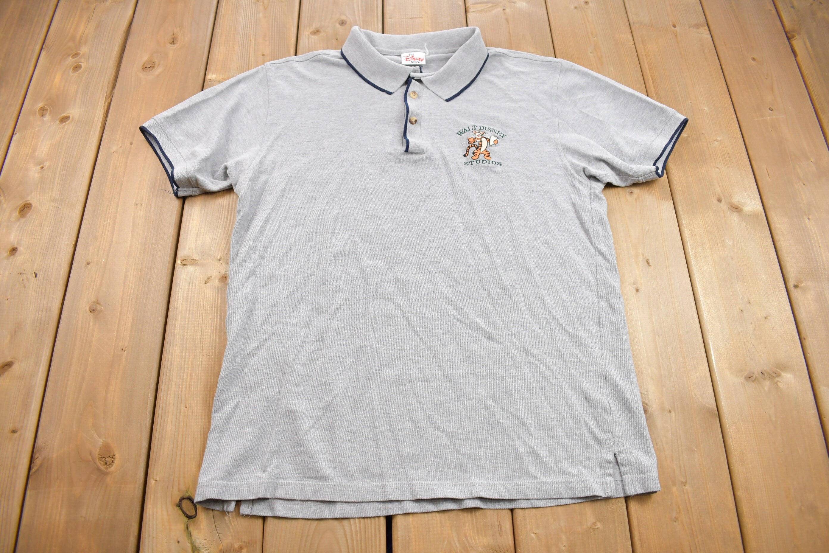 Vintage 1990s Disney Winnie the Pooh Tigger Collared T-Shirt