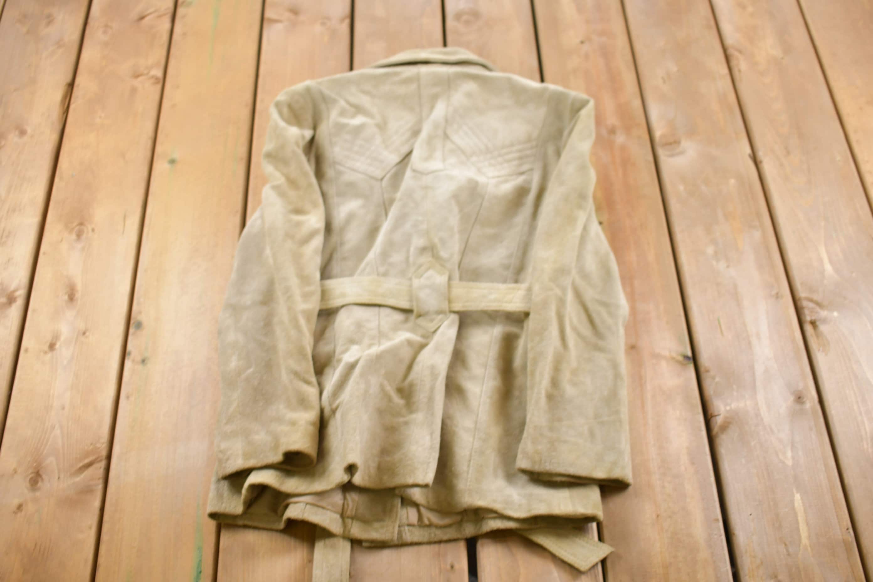 Vintage 1990s Le Soleil Suede Leather Jacket