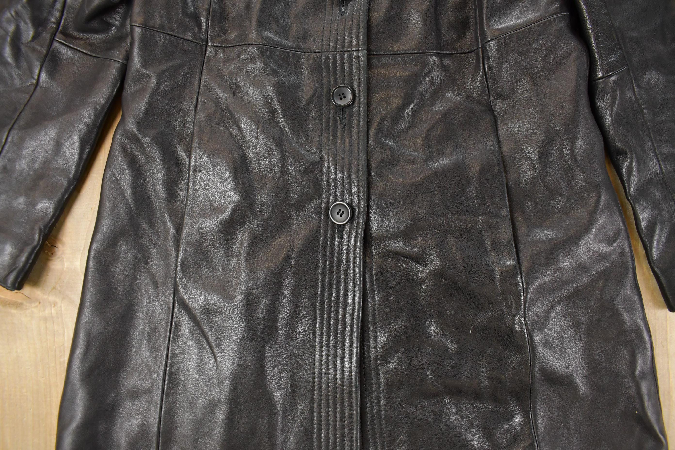 Vintage 1990s Casual Corner Leather Jacket Women's Small