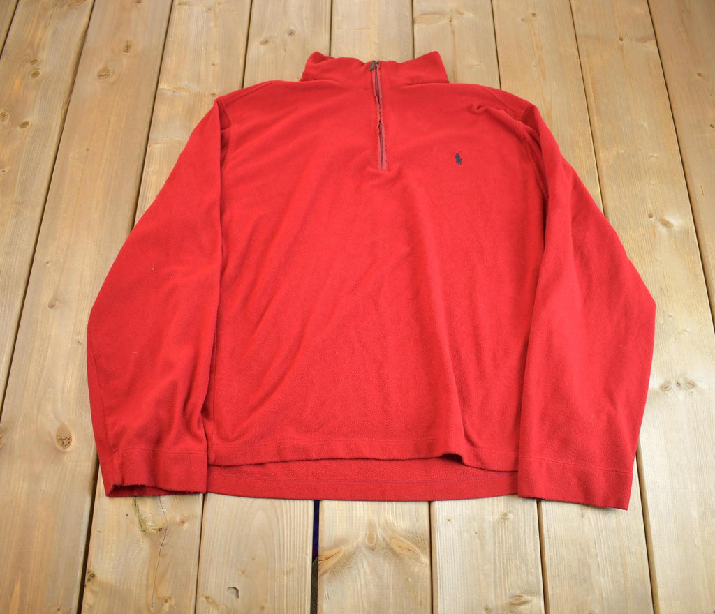 Vintage 1990s Polo Ralph Lauren Embroidered Fleece Sweater