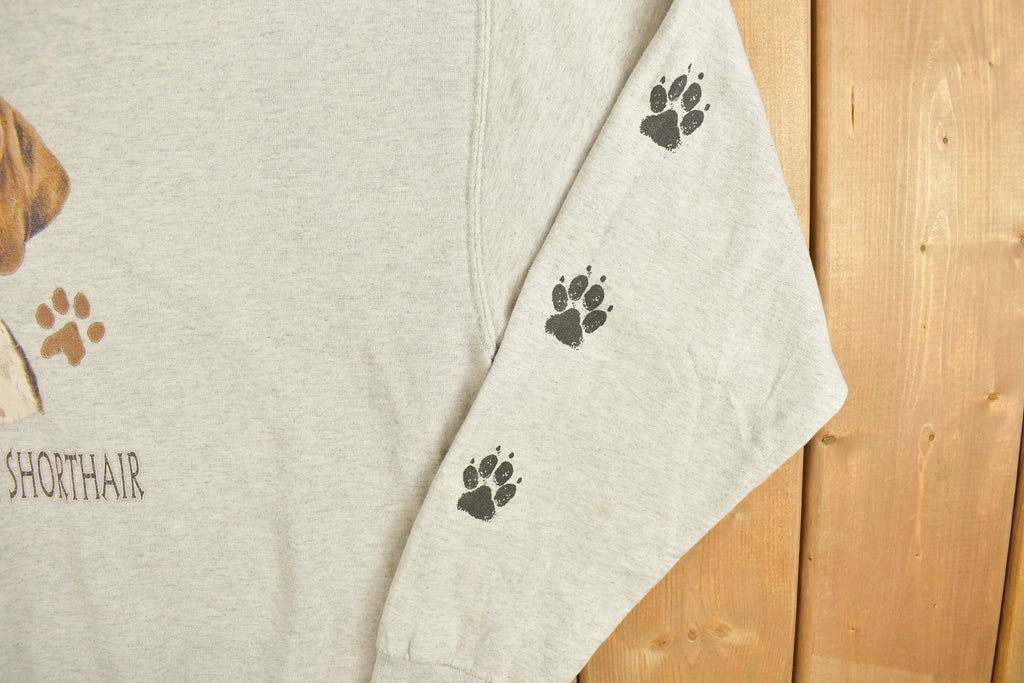 Vintage 1990s Cute I Love My German Short Hair Crewneck