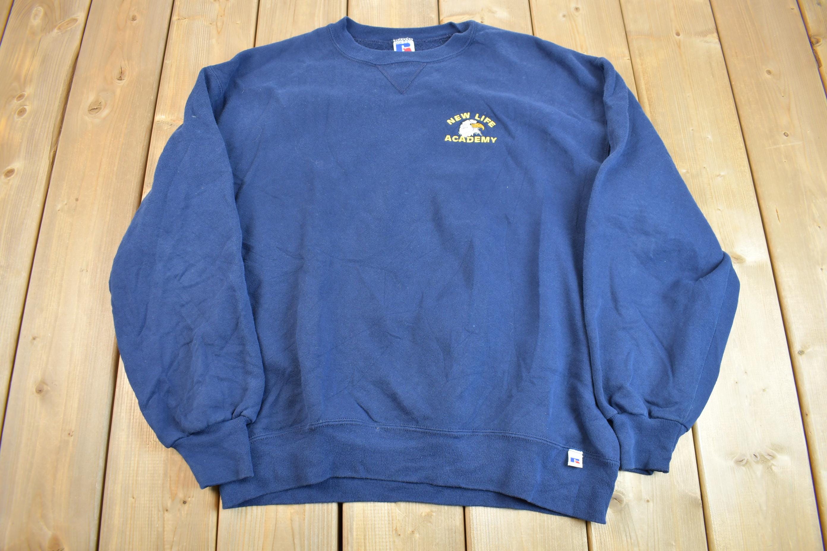 Vintage 1990s Russel Athletic Embroidered crewneck sweater