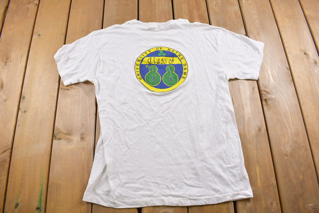 Vintage 1988 University Notre Dame Graduate Class Collegiate T-Shirt