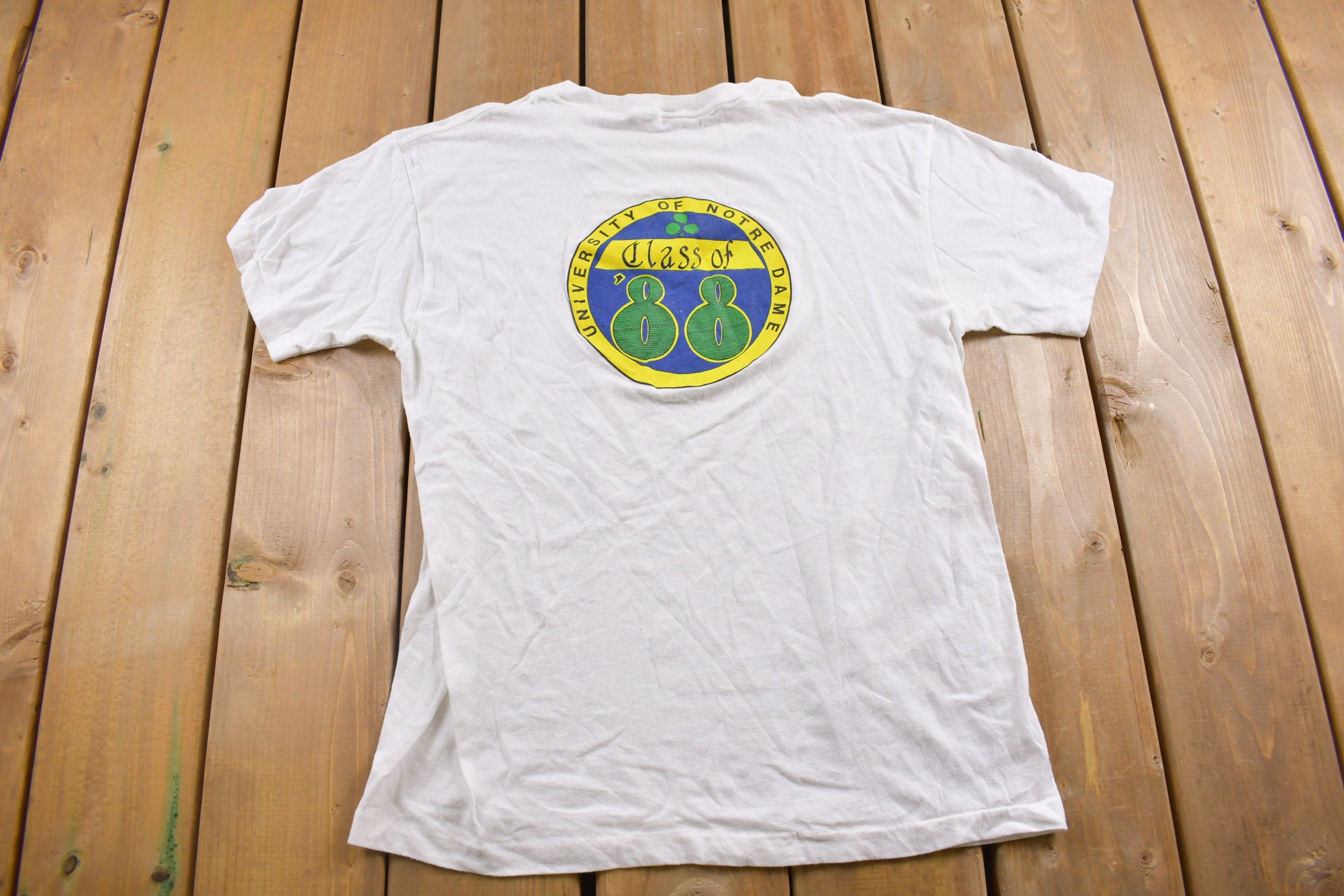 Vintage 1988 University Notre Dame Graduate Class Collegiate T-Shirt