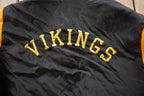 Vintage 1970 Embroidered Vikings Football Bomber Bomber Jacket