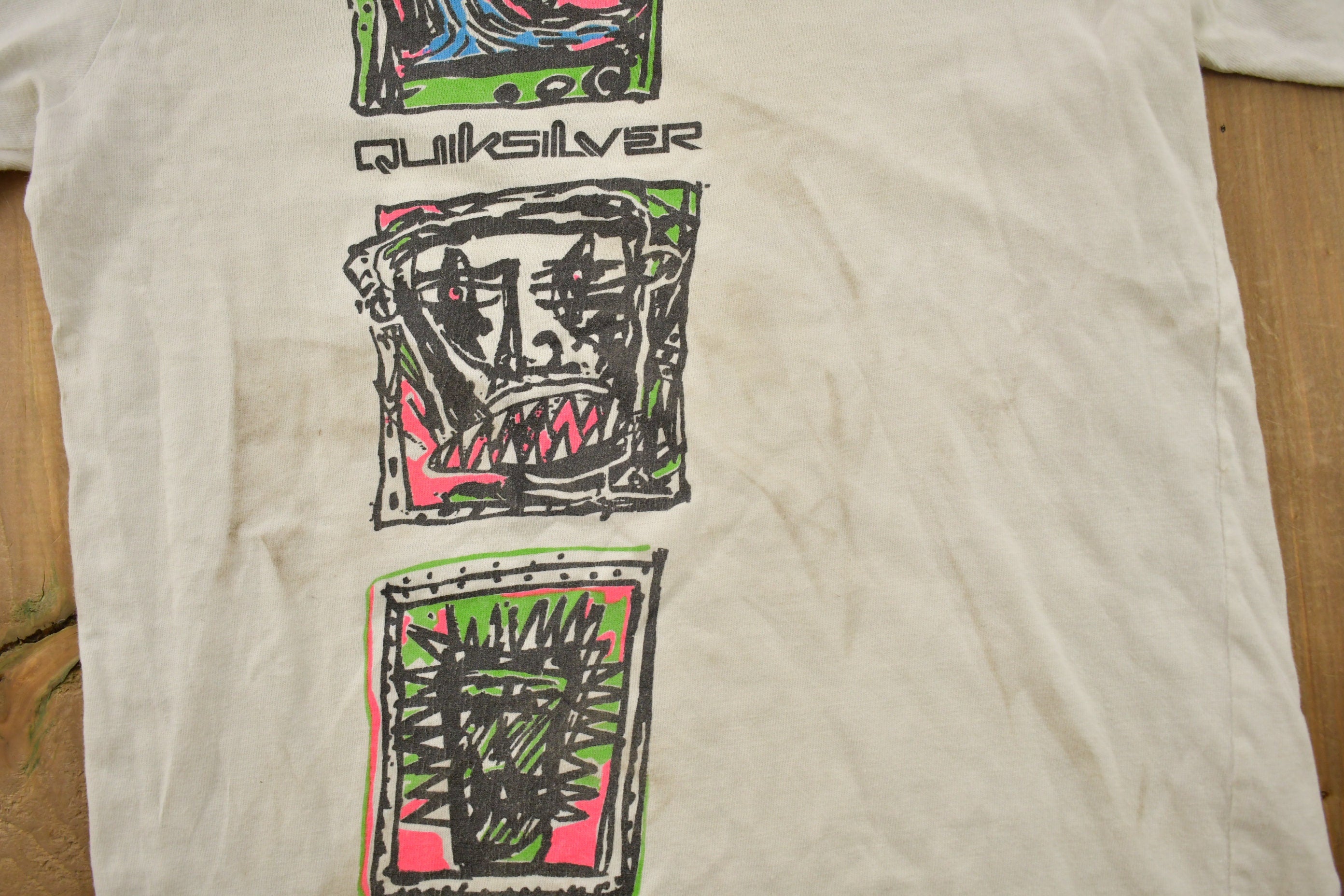 Vintage 1990s Quiksilver Graphic T Shirt