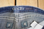 Vintage Deadstock Y2K Grace In LA Bedazzled Low Rise Jeans Women's Size 27 x 32