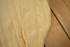 Vintage 1970s Towncraft Penneys Cable Knit Mockneck Sweater