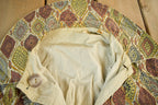 Vintage 1960s Floral Art Cute Trench Coat Women's S-M