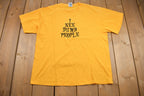 Vintage 1990s I See Dumb People Embroidered Text T Shirt