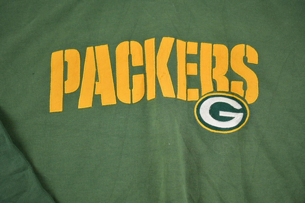 Vintage Y2K Green Bay Packers Embroidered Hoodie