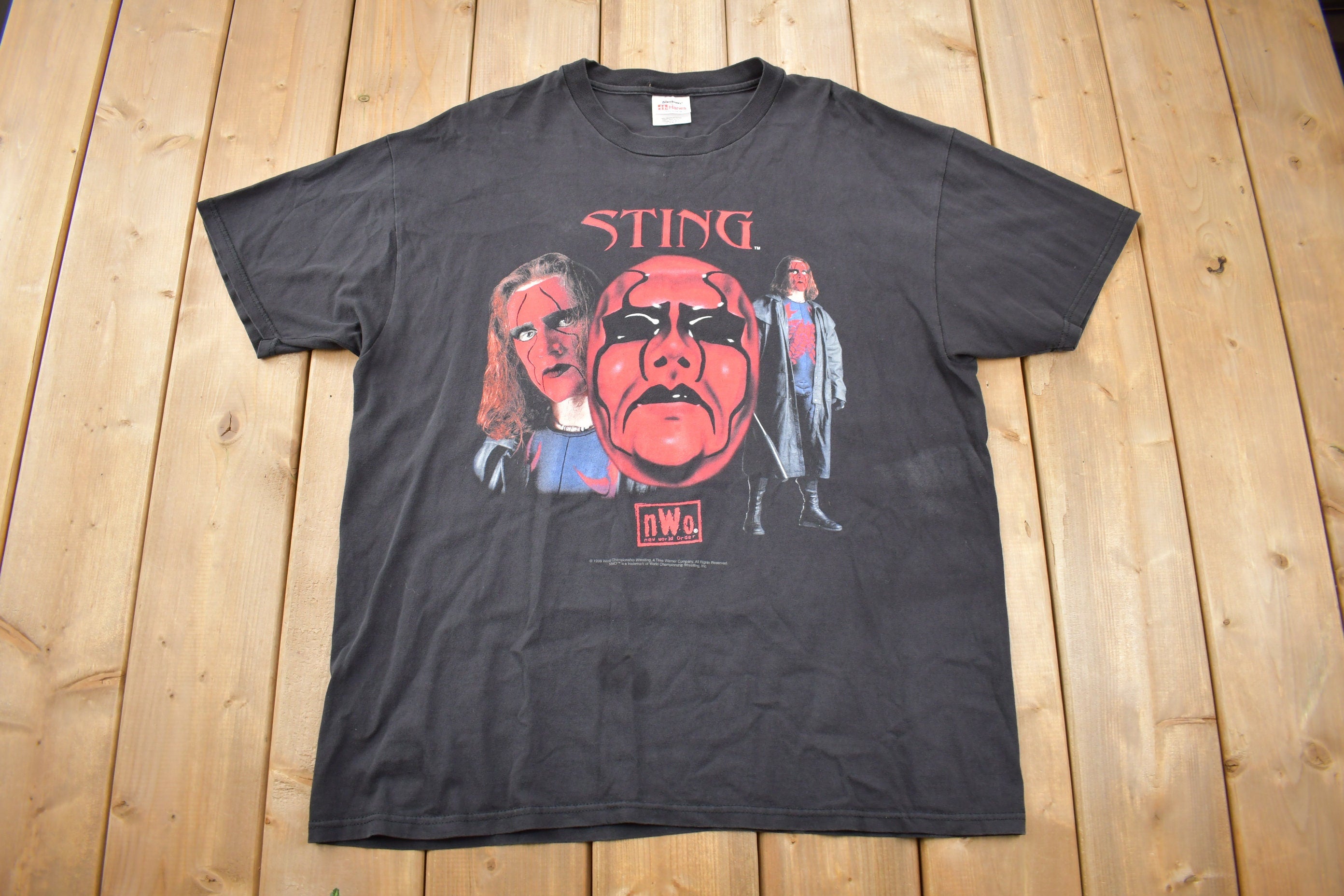 Vintage WCW Sting Graphic Wrestling T-Shirt