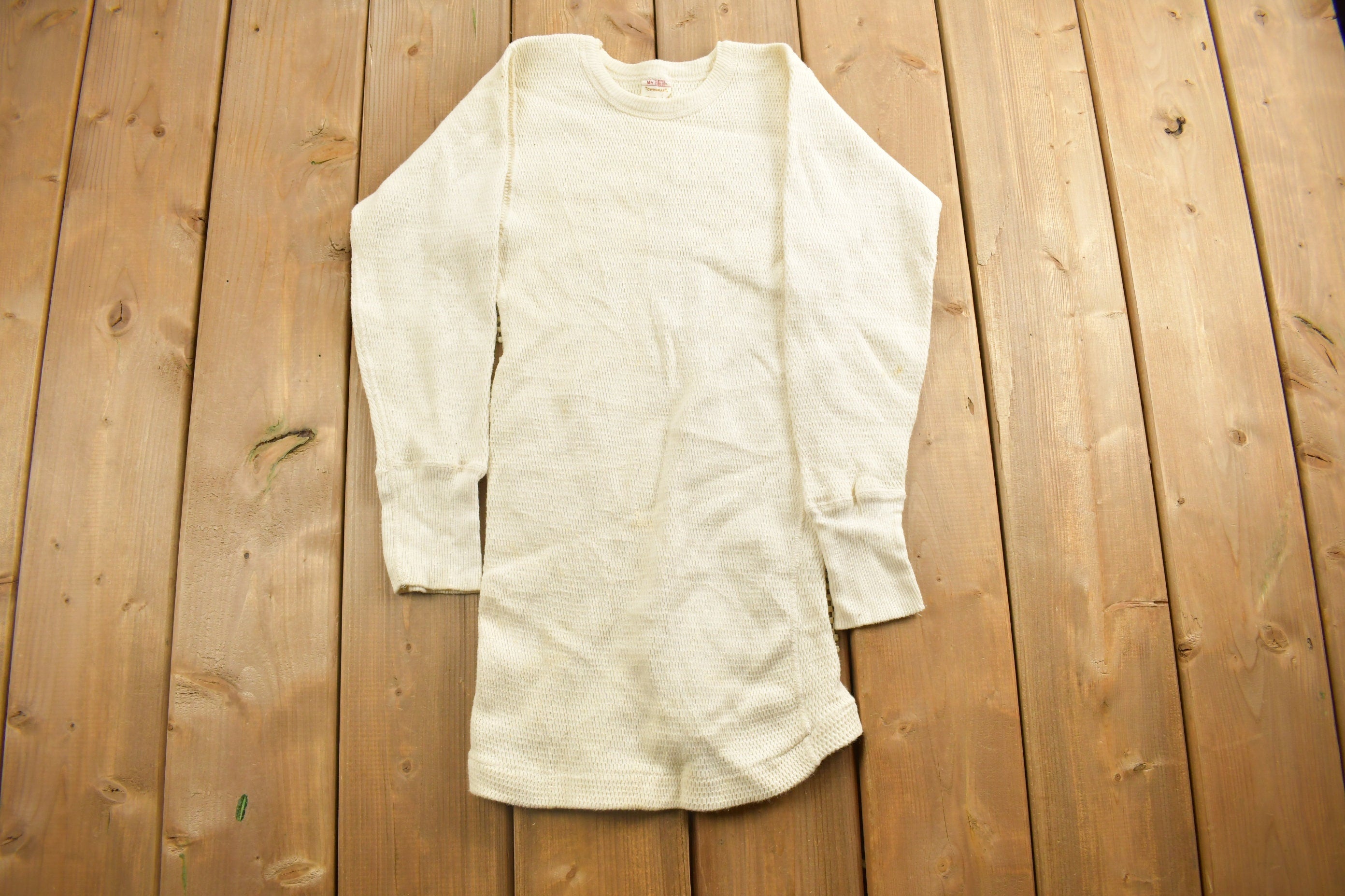 Vintage 1980s Towncraft Thermal Long Sleeve Shirt