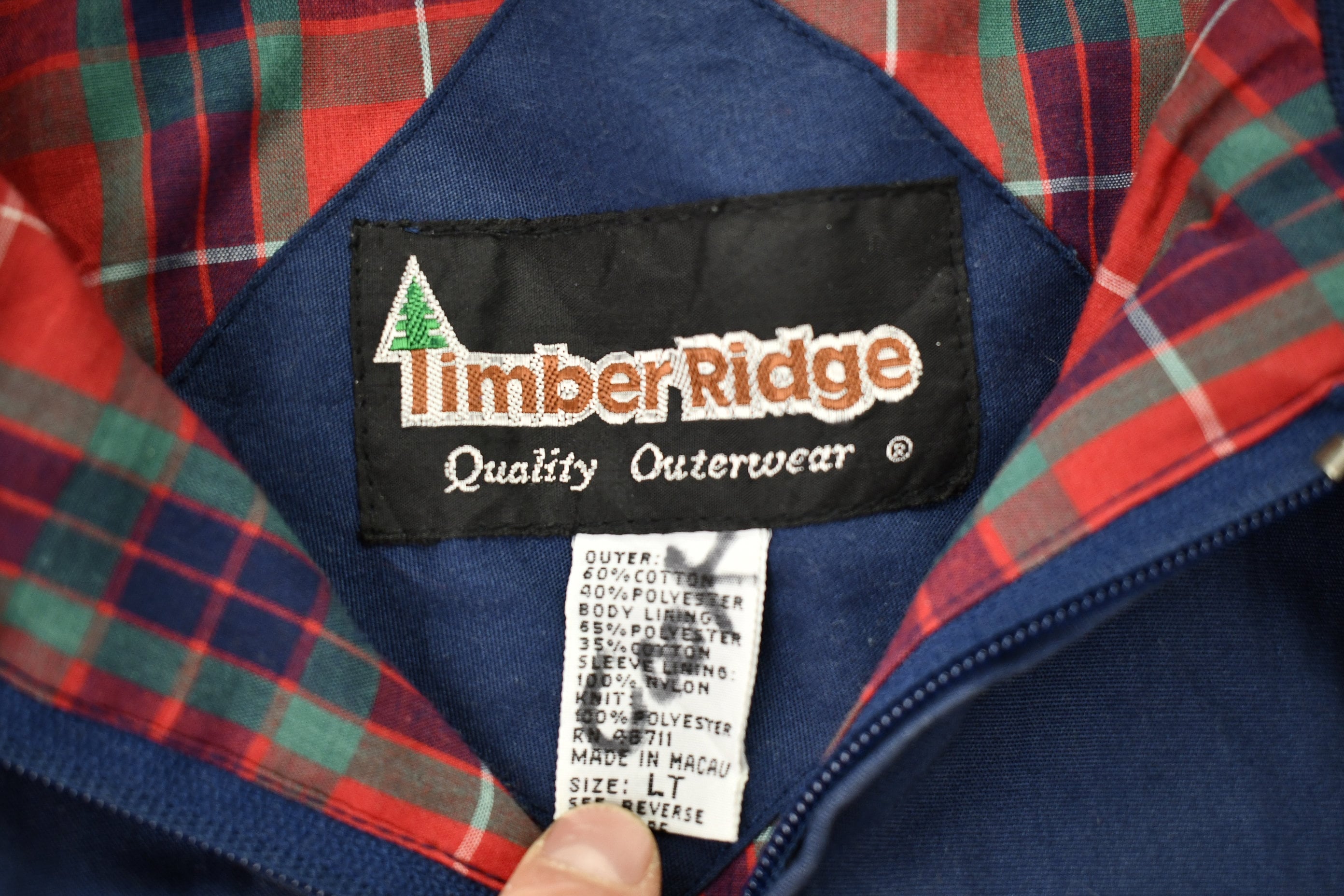 Vintage 1980s Timber Ridge Windbreaker Jacket /
