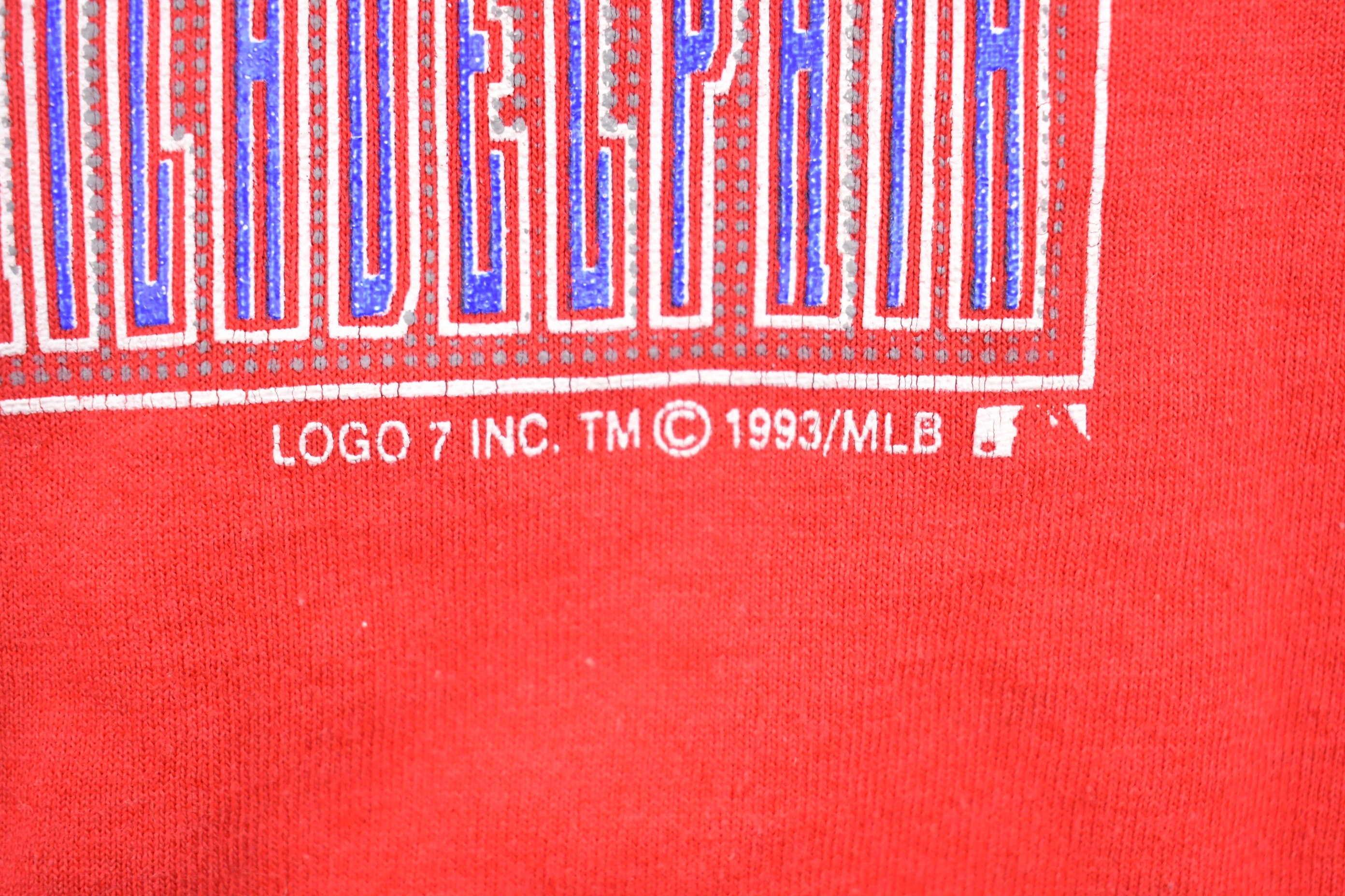 Vintage 1993 Logo 7 Philadelphia Phillies MLB T-shirt
