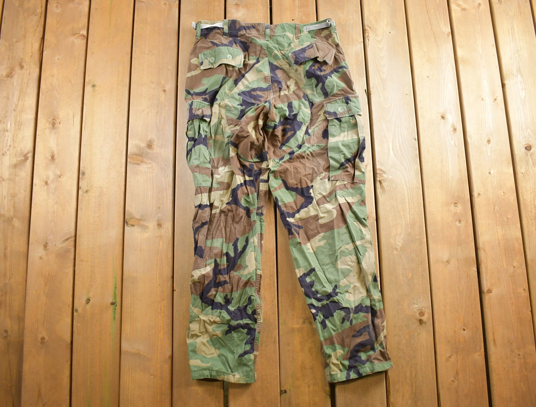 Vintage 1990s Army Camouflage Cargo Pants Size 31x29