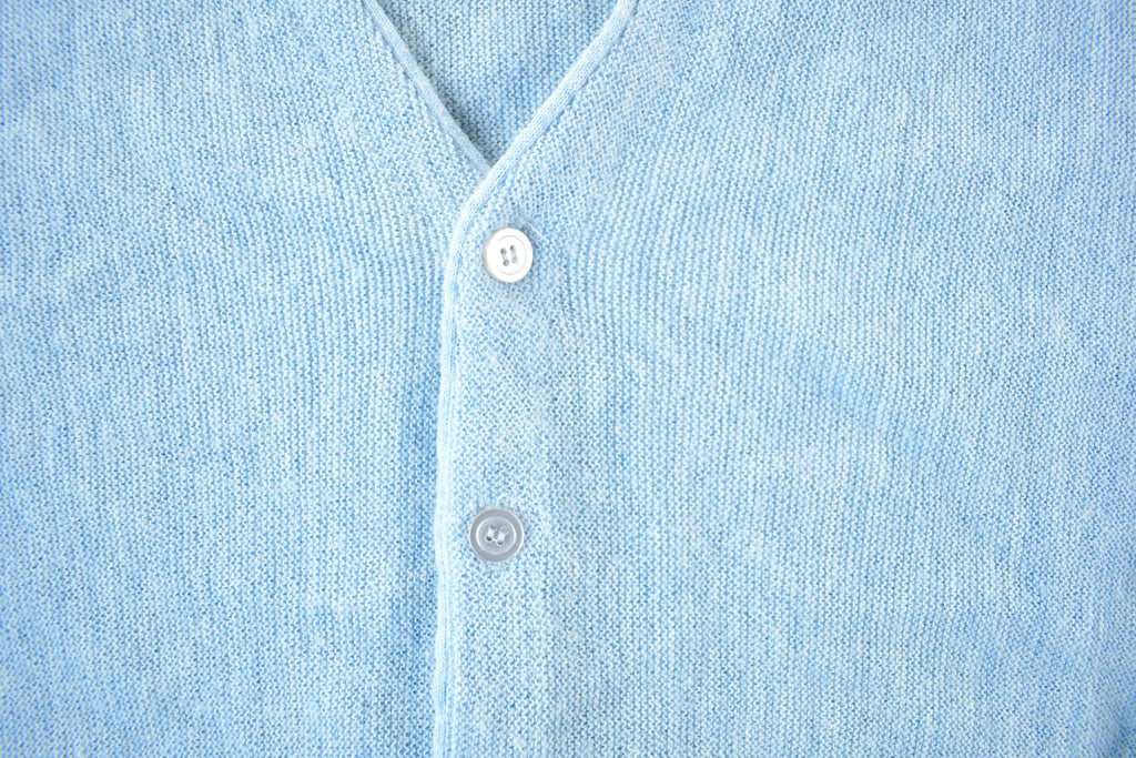 Vintage 1970s 1980s Knit Cardigan Sweater Men's 2XL  Made in USA  Vintage 80s V Neck Button Up  Preppy Knitted Top