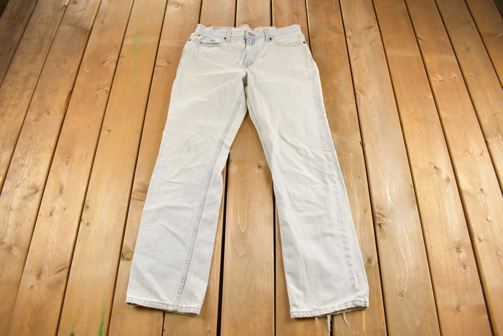Vintage 1990s Levi's 505 Denim Low Rise Straight Leg Women's Jeans Size 34 x 31