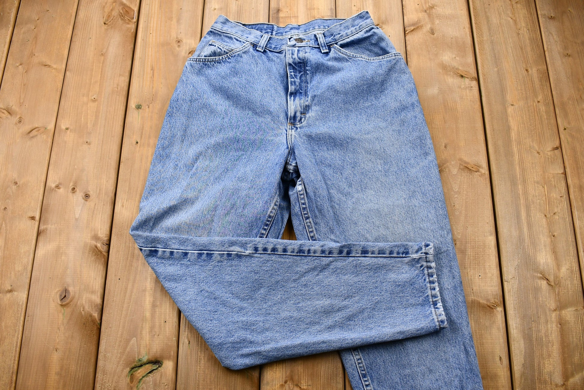 Vintage 1980s Gitano Light Wash Tapered Mom Jeans