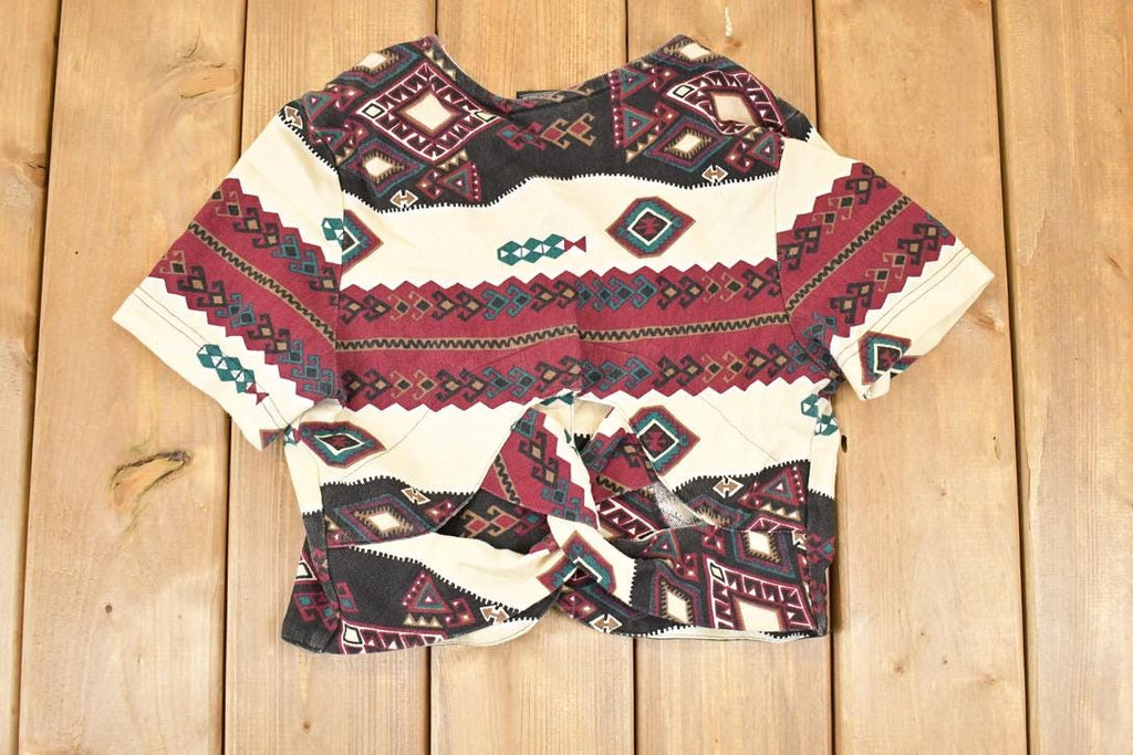 Vintage 1990s Roughrider AOP Cardigan Button Up Shirt Womens S