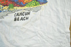 Vintage 1990s Cancun Mexico Graphic Souvenir T Shirt Men's Large