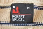 Vintage 1980s Robert Bruce Striped Knit Crewneck Sweater