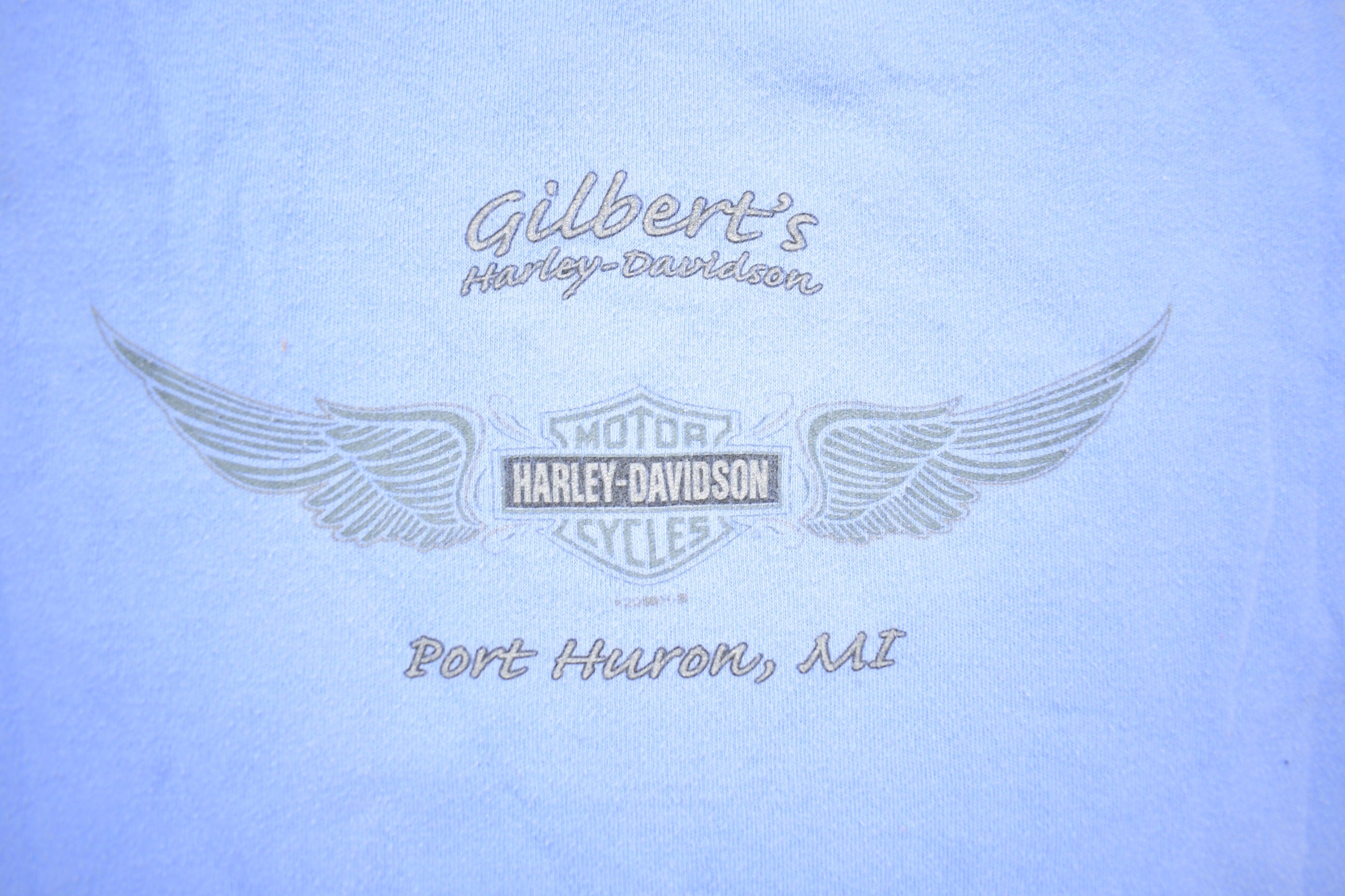 Vintage 1990 Blue Harley Davidson Womens Tank Top